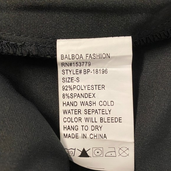 NWT Balboa Flare Black Pants Size Small - Picture 8 of 8